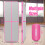 3M Pink Inflatable Gymnastics Mat & Air Roller 3