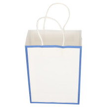 Bolsas de regalo lisas, bolsas de papel resistentes con abertura dentada para un fácil acceso, diseño de gran capacidad ideal para recuerdos de