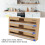 Natural Bamboo Plastic Wrap Dispenser 33.7x21.5x8.7cm 4