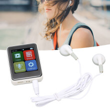 Lecteur MP3 avec écran tactile de 1,8 pouces, 32 Go, Bluetooth 5.0, FM, E-Book, Blanc