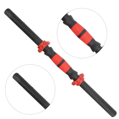 Durable 50cm Dumbbell Handles with 4 Nuts Ideal for Weight Training 2
