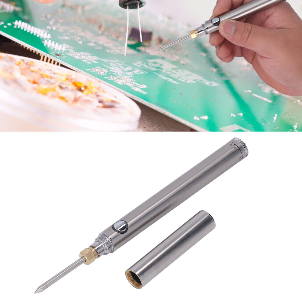 Wireless Usb Soldering Iron 200-470C Portable Battery-Powered Silver 9431375143299