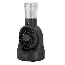 Misting Fan with Nano Ice Mist Cooling and Silent Copper DC Motor for Outdoor and Indoor Use Black