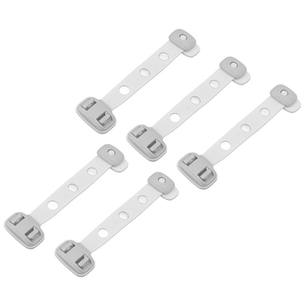 Child Safety Cabinet Lock, Adjustable Abs Strap, 5.3X21cm Gray