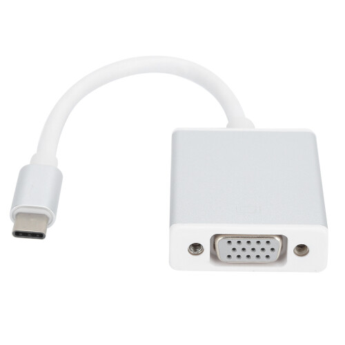 Μετατροπέας Thunderbolt3 σε VGA, αρσενικό σε θηλυκό, συμβατός με Dell XPS, ανάλυση VGA plug and play