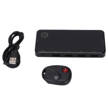Højkvalitets HDMI-switch, ægte Ultra HD 5In1Out Plug and Play-transmission med høj båndbredde til flere spillekonsoller og andre enheder,