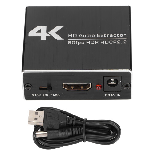 Εξολκέας ήχου HDMI 4K με οπτικό SPDIF και έξοδο 3,5 χιλιοστών που υποστηρίζει