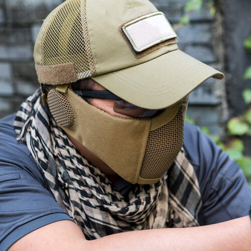 Μάσκα Airsoft Mesh με ρυθμιζόμενους ιμάντες και καλό αερισμό, προστασία αυτιών, 2