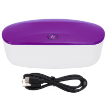 Caja limpiadora UV eficiente, caja limpiadora de herramientas de uñas UV con función de aromaterapia y diseño fácil de usar para manicura,