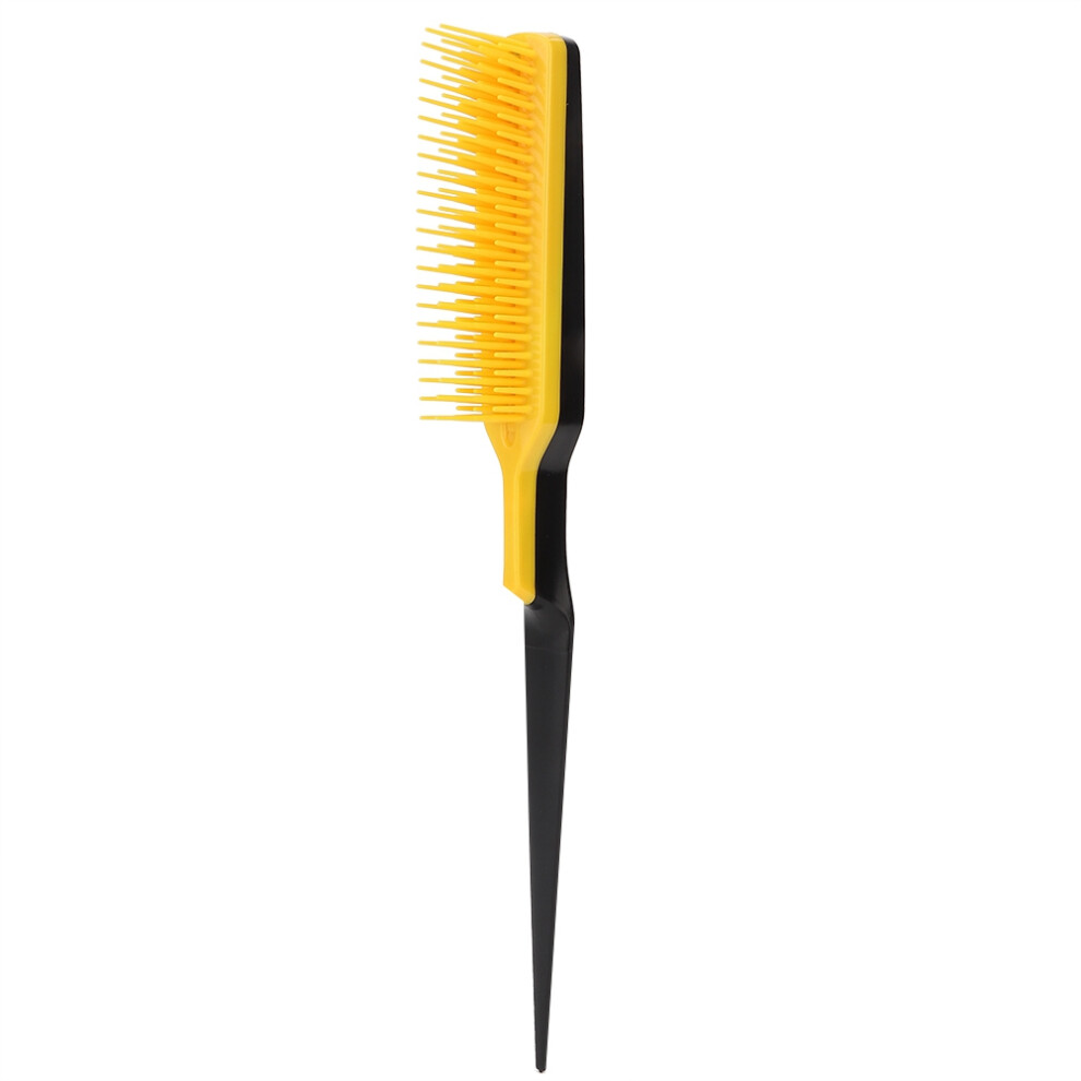 Sectioning Hair Tool Triple Teasing Comb with Three Rows of Teeth Detangling Rat Tail Comb Multifunctional Styling Tool for Backcombing Ergonomic Des