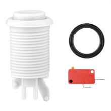 Drukknop met microschakelaar, verticaal bevestigde microschakelaar, soepele, responsieve en stille werking, snelle reactietijd, snelle reset voor