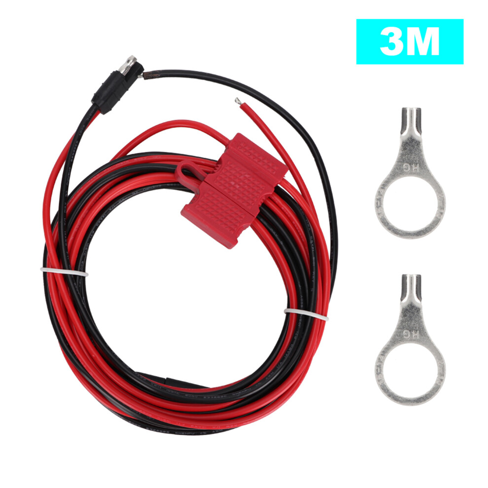 Compact 12V Power Cable For Two Way Mobile Radios, Crimp Solder Wire Lugs Providing Secure Connections 9176269398330