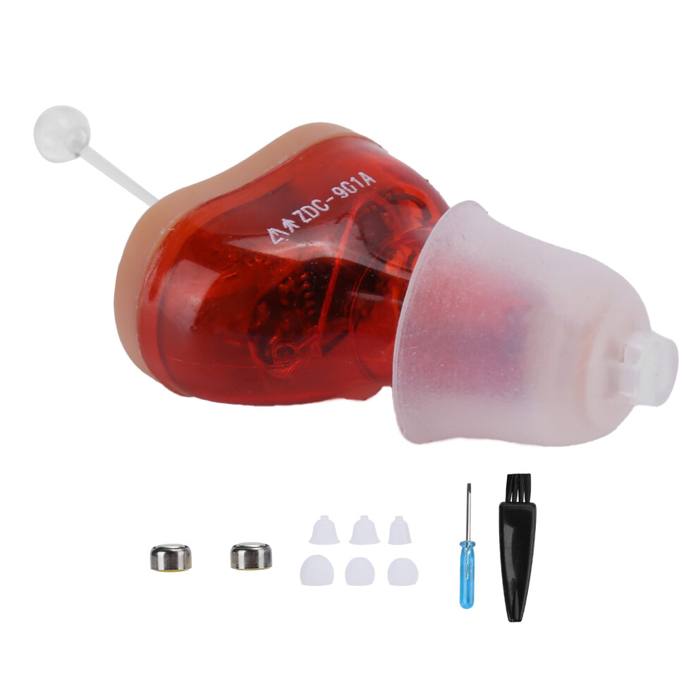 Discreet Hearing Amplifier for Seniors, Noise Cancelling with Crisp Sound Quality, Poetic Design for a Romantic Approach to Improved Hearing