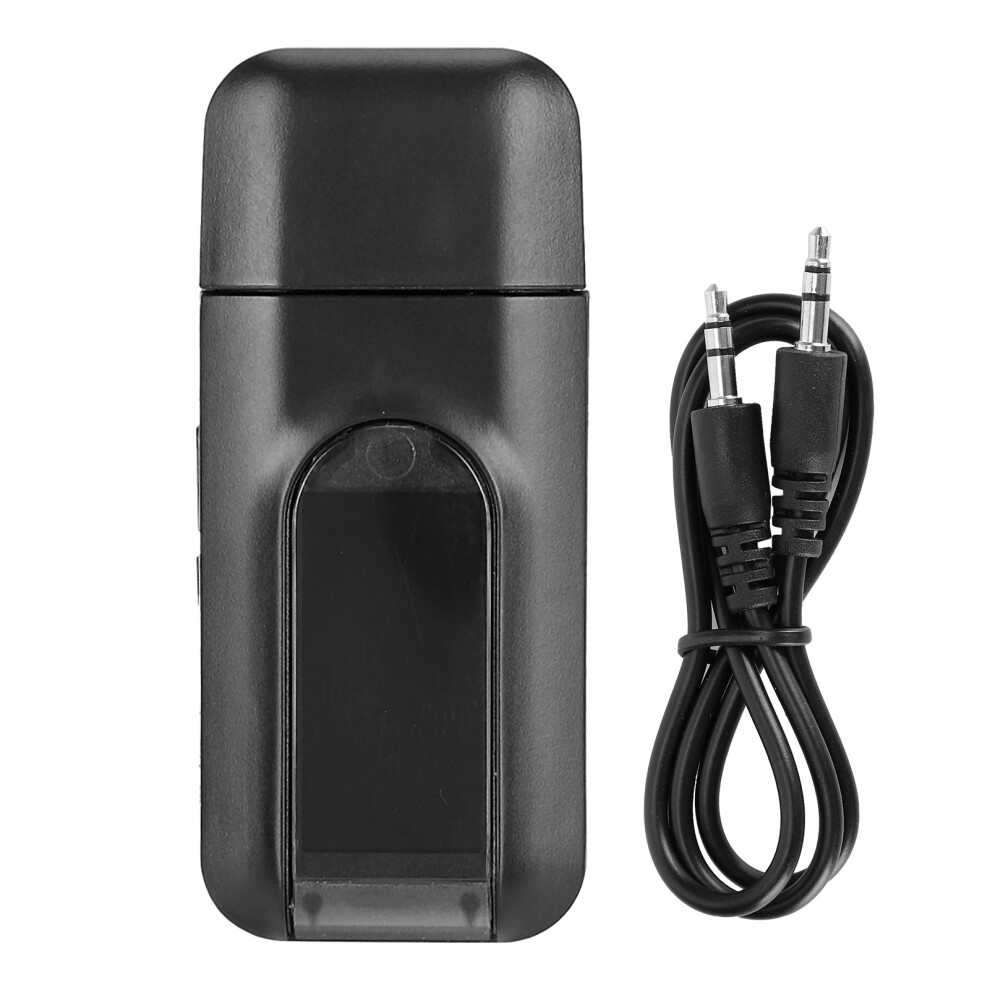 Bluetooth 5.0 Aux Adapter For Cars With Lcd Panel, Dual Mode Transmitter Receiver With Noise Reduction, Hands Free Call Support For Non Bluetooth 9138057418910