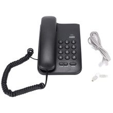 Robustes, kabelgebundenes Festnetztelefon mit mechanischer Sperre und einstellbarer Klingeltonlautstärke, wandmontierbares