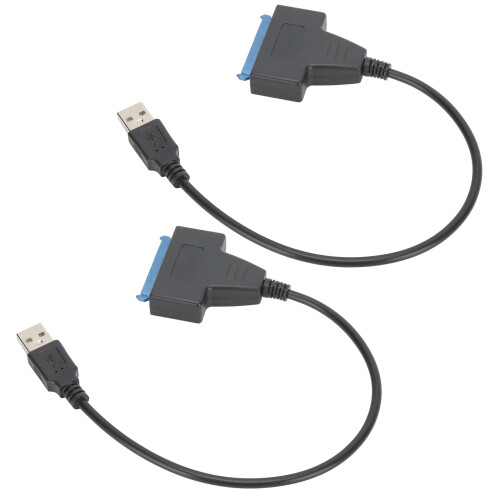 Cabo Adaptador SATA para USB para Disco Rígido de 2,5 Polegadas com Suporte a Uasp para Transferência de Dados Super Rápida, Compatibilidade 2