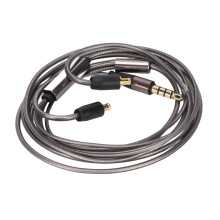 Bass Performance Enhanced Earphone Upgrade Cable With Low Noise Oxygen Free Copper Core For ATH LS400 LS300 CKR100 CKR90 3.5mm Plug Detachable HiFi