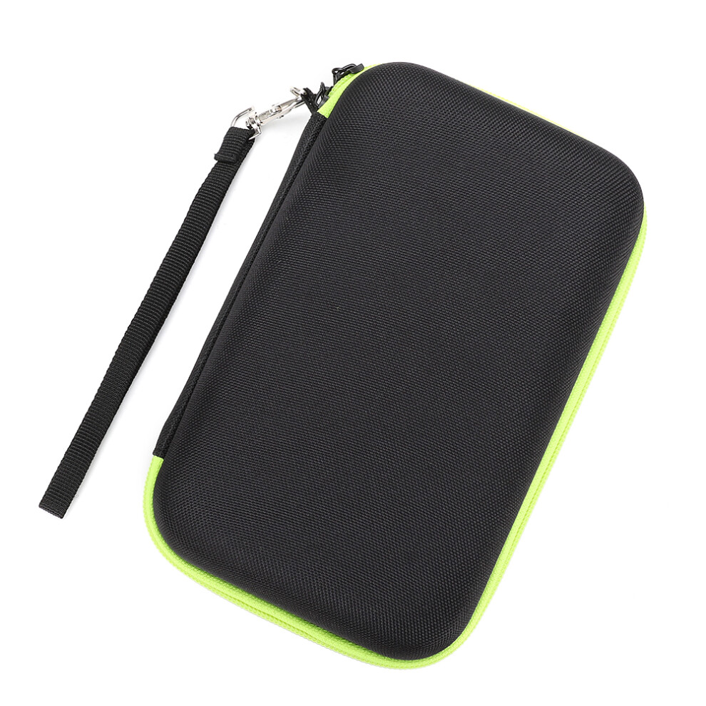 Portable Electric Shaver Case Eva Material Waterproof Shock Proof Durable Lightweight Compact Size Zipper Design Hard Case Full Protection Mesh Pocke