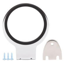 Hair Dryer Stand Wall Mount Sturdy Hair Dryer Holder Organizer Elegant Design Tidy and Clean Safe and Smooth Stainless Steel Space Saving