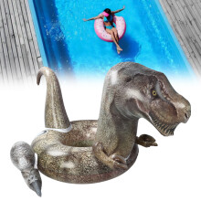Anneau de natation T-Rex gonflable pour la plage et la piscine - Résistant et accrocheur