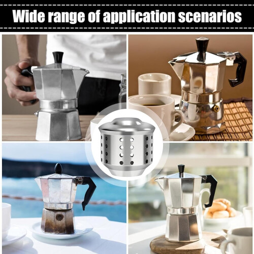 Stainless Steel Coffee Maker Splash Guard with AntiSplash Protection and Easy Clean Surface 2