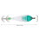 Durable 128GB Metal USB Flash Drive with Green Cap Shock Resistant 3
