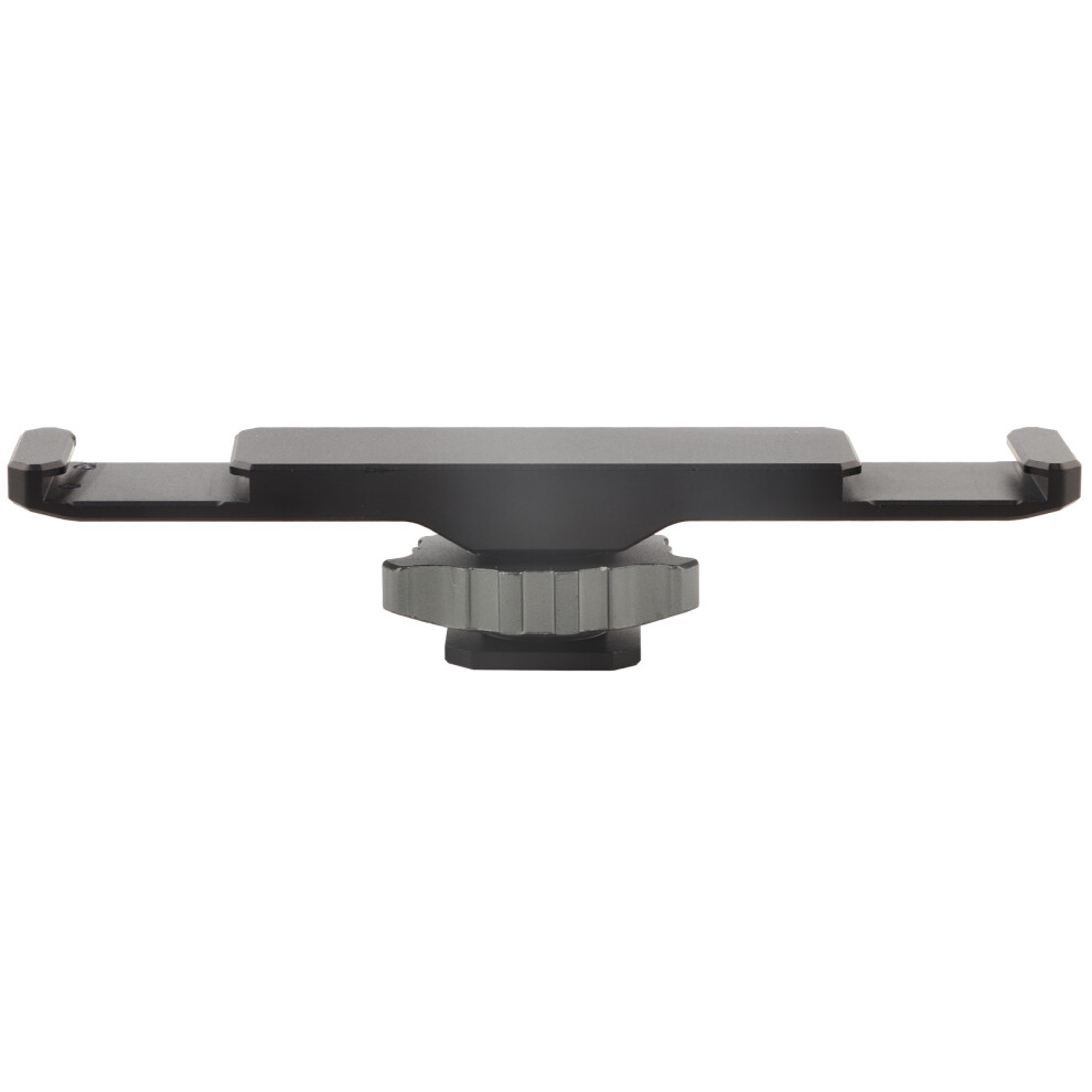 Dual Bracket Cold Shoe Mount Extension Bar For Led & Microphone, Light/Black 4211378822873