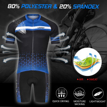 Men's MTB Cycle Jersey & Shorts Set Lightweight Breathable Quick-Dry Gear