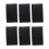 6pcs Black PU Pool Cue Tips 14mm Multi-Layer Billiard Replacement 10