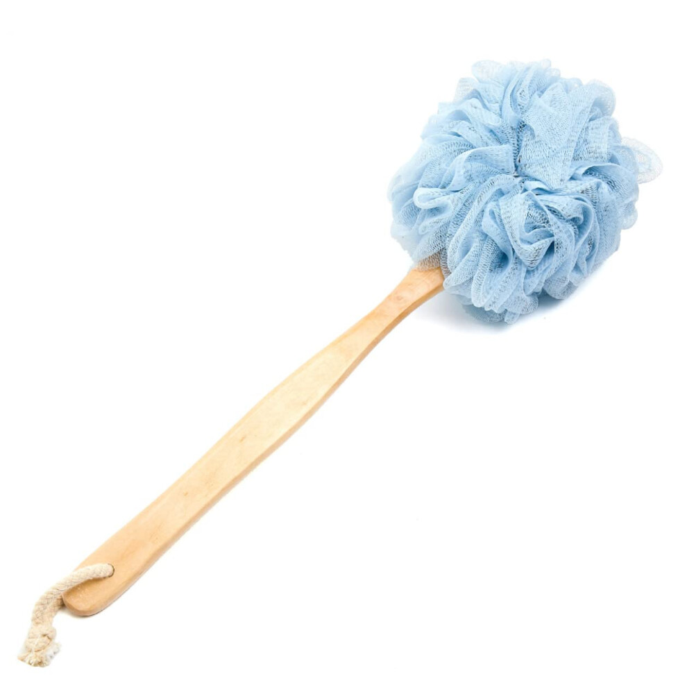 Shower Body Brush With Loofah And Long Handle For Skin Exfoliation Back Scrubber Bath Massage Bristles