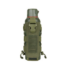 Water Beverage Bottle Adjustable Hanger Backpack Bottle Holder for Camping Travel Hunting Outdoor Equipment Black Green