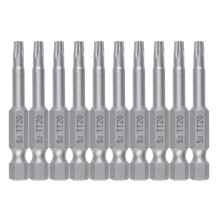 10-teiliges Blüten-Schraubendreher-Bit-Set,-10 Stück 50L TT20