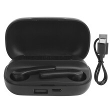 Trådløse Bluetooth 5.1-øretelefoner med berøringsstyring, stereohovedtelefoner med ergonomisk pasform, opladningsetui med LED-indikator og