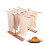 Wooden Pasta Drying Rack Natural Beech Foldable Spaghetti Noodle Stand with 8 Bars for Kitchen 1