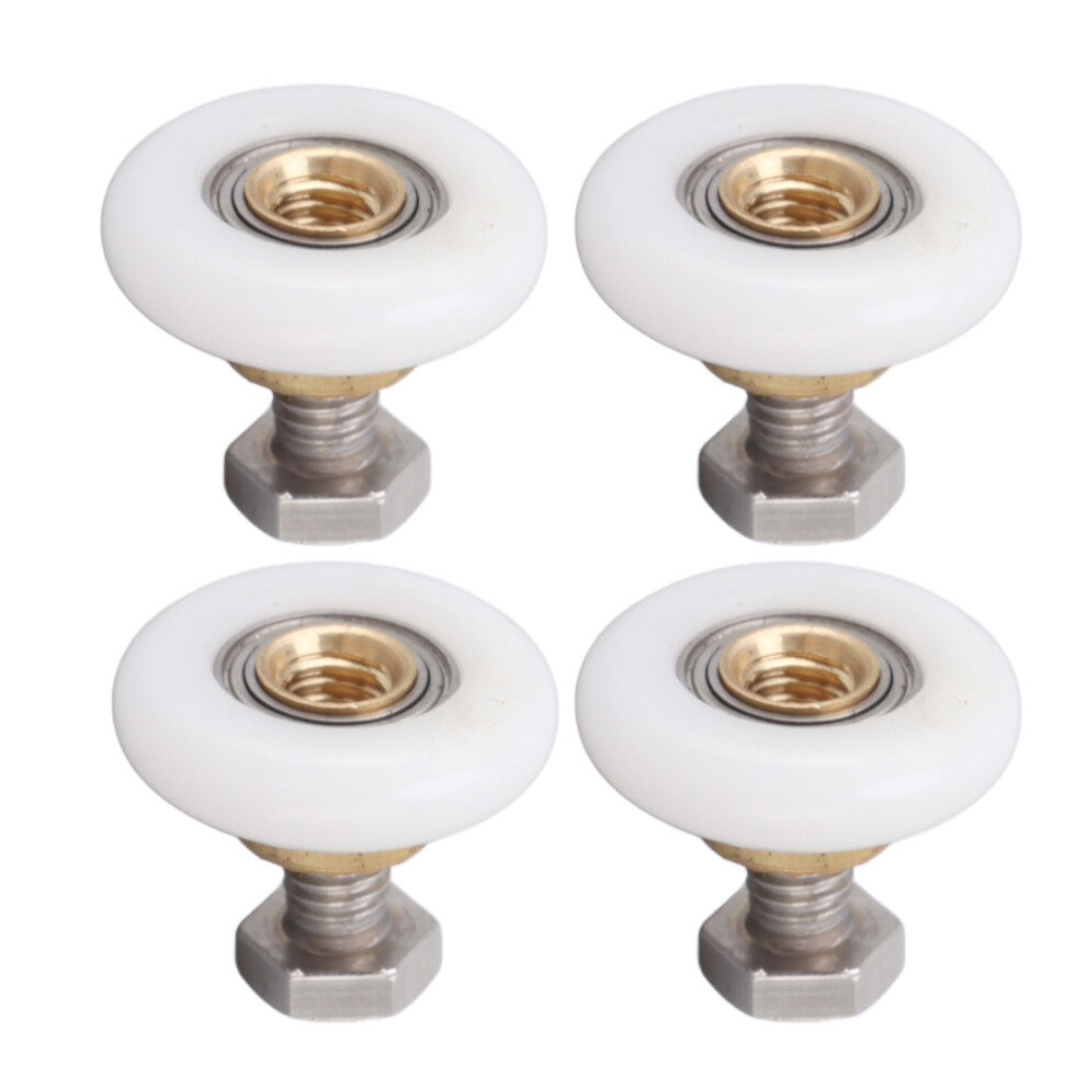 Glass Shower Door Rollers 4Pcs 23Mm Smooth Glide Wheels For Bathroom Doors 6951378829875