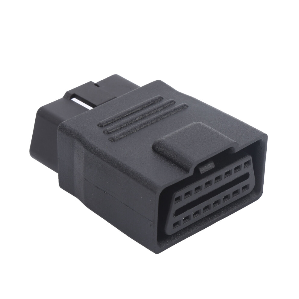 Portable 16Pin Obd2 Plug Adapter Male-Female Abs Plastic 9321378830992