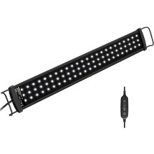Illuminazione per acquario, LED a spettro completo con luminosità regolabile, funzione timer per acquari d'acqua dolce, 43-60 cm, guscio in lega di