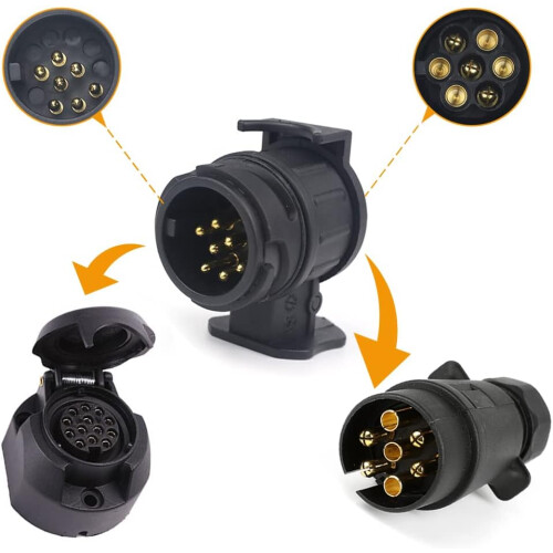 12V trailerstikadapter, vandtæt trailerelektrisk system til problemfri bugseringsoplevelser 1