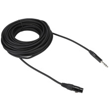 Mikrofonní kabel pro pódiové audio zařízení, přenos signálu, bezšumový, stíněný, bezkyslíkatá měď, flexibilní PVC plášť,