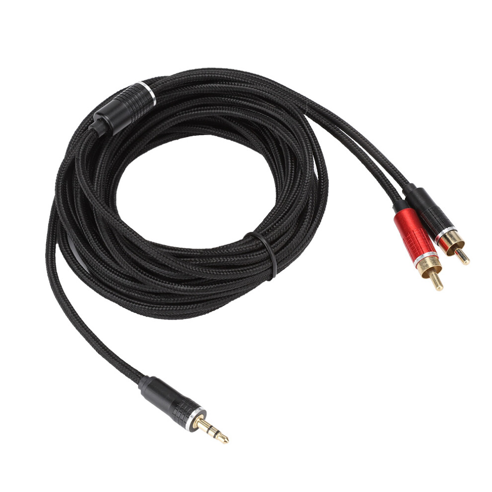 Hifi Stereo Sound Adapter Cable 3.5Mm Male To 2Rca Male With Durable Flexible Build For Home Theater Systems 9012494795967