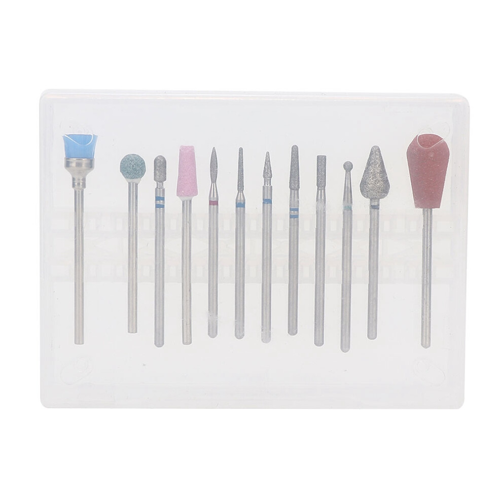 Versatile Nail Drill Bits Kit, Heat Resistant Tungsten Alloy Tools for Polishing Shaping and Carving, Safe Reliable and Easy to Install for DIY and