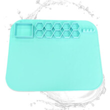 Paint Mats 40 x 50 cm Silicone Art Sheet Non Slip Surface Versatile Drawing Pad For Teaching Activities Mint Green
