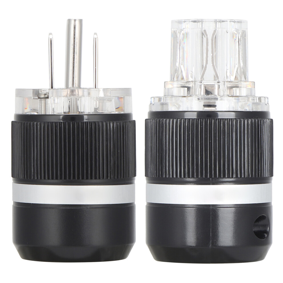 Silver-Plated Copper Conductor Hifi Power Plug Non-Magnetic Fiber Glass Shell Rigidity And Durability Exquisite Craftsmanship Insulated Anti-Oxidation 9176269400521
