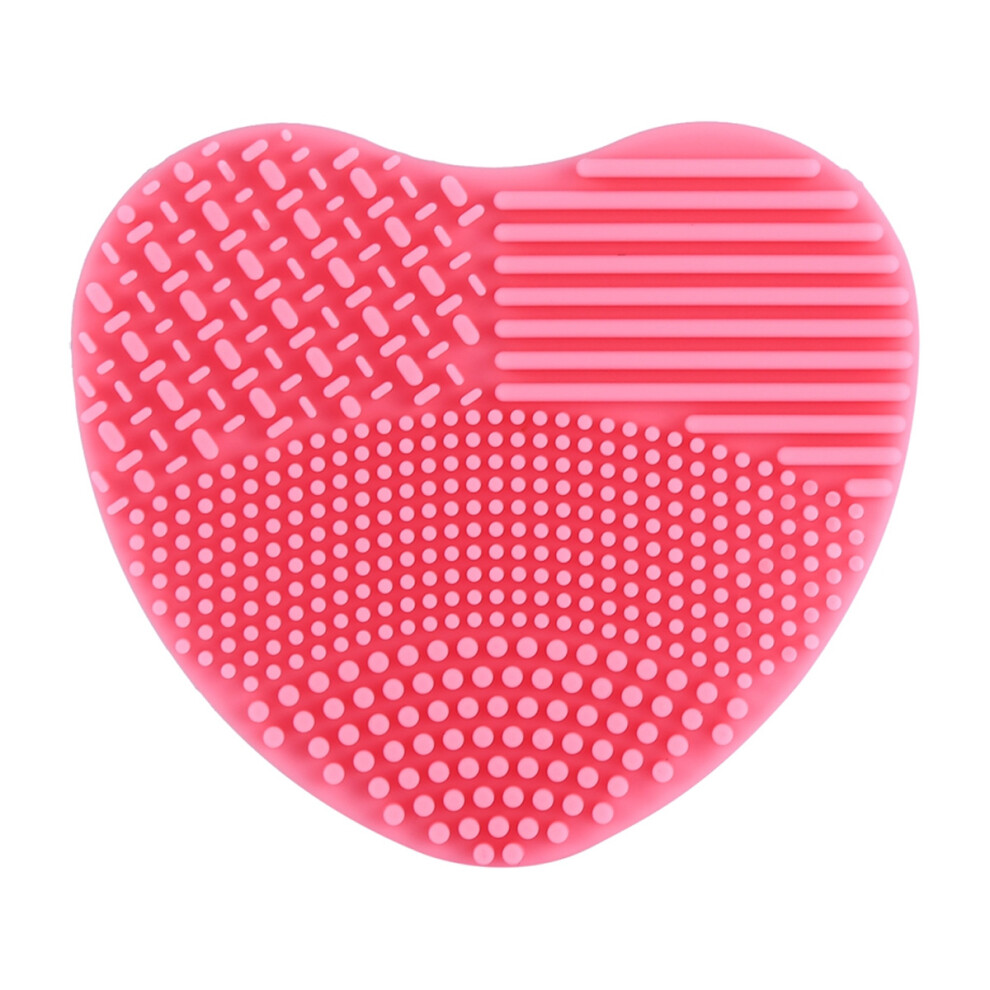 Scrubber Pad, Lip Brush Cleaner, Secure Grip Shaped Beauty Brush Mat For Elegant Silicone Scrubbers Solution, Cosmetic Brush Cleaner Mat With Artisti
