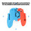 Controle para jogos mobile com joystick, controle remoto, teclas de mira e disparo para celulares de até 6,5 polegadas, design ergonômico com 8