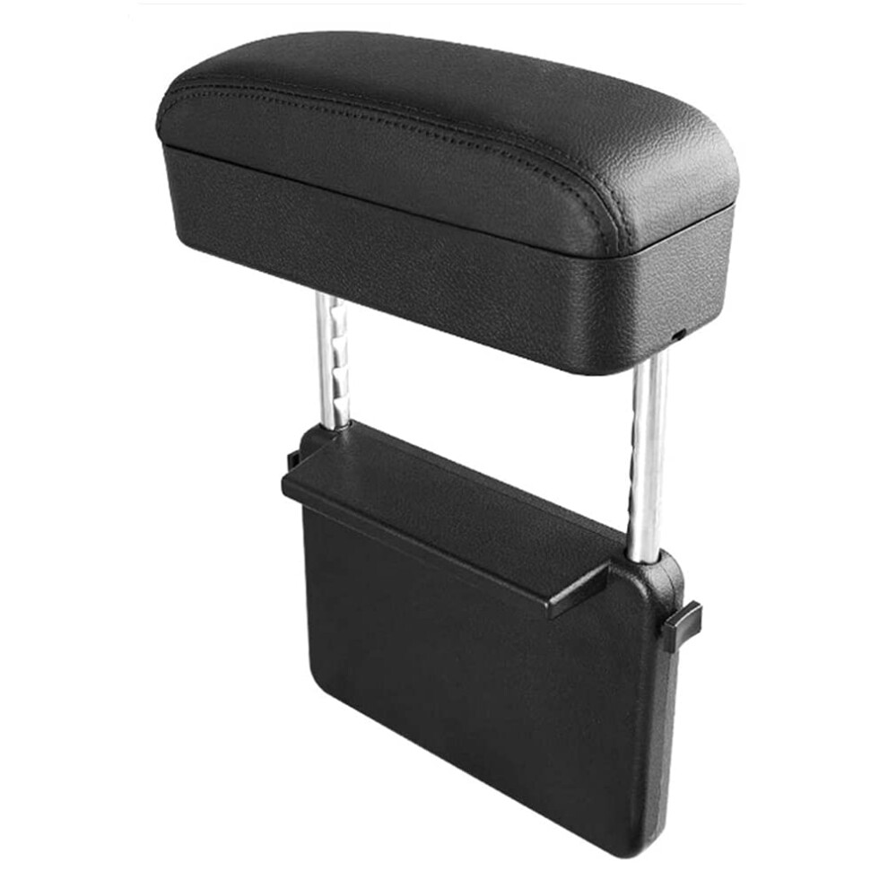 Universal Adjustable Car Armrest Box With Extra Storage And Comfort Elbow Support Black 9094768780602