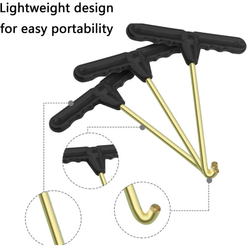 6pcs Heavy Type Trampolines Spring Hook Stainless Steel Spring Pullers Tool Universal Fit For Secure Quick Assembly 1