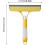 Handheld Shower Squeegee SprayEnabled Bathroom Scraper For Mirrors, Windshield, Ergonomic EasyGrip, Yellow Wide Blade 4