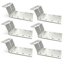 Metal T Post Brackets Universal Fit For Outdoor Fence And Sign Installations Durable Metal Construction