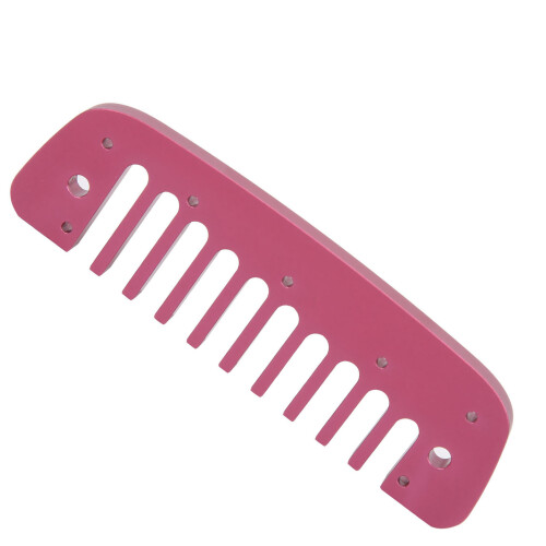 10-Hole Aluminum Alloy Comb Harmonica Part for Beginners, Rose Red 2